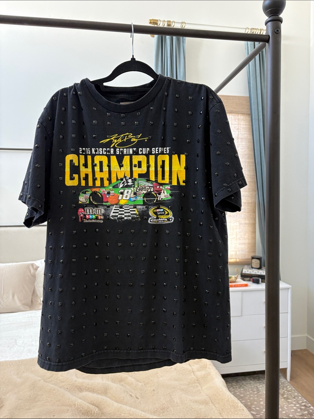 Champion NASCAR Graphic Studded Black Tee